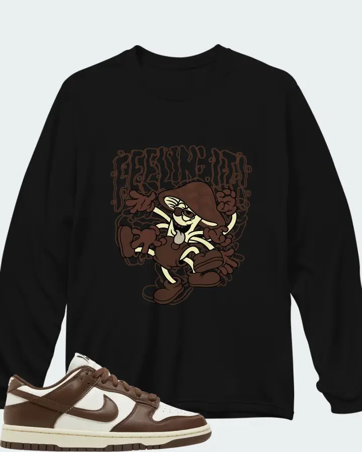 Dunk Low Cacao Wow Matching Long Sleeve T-Shirt