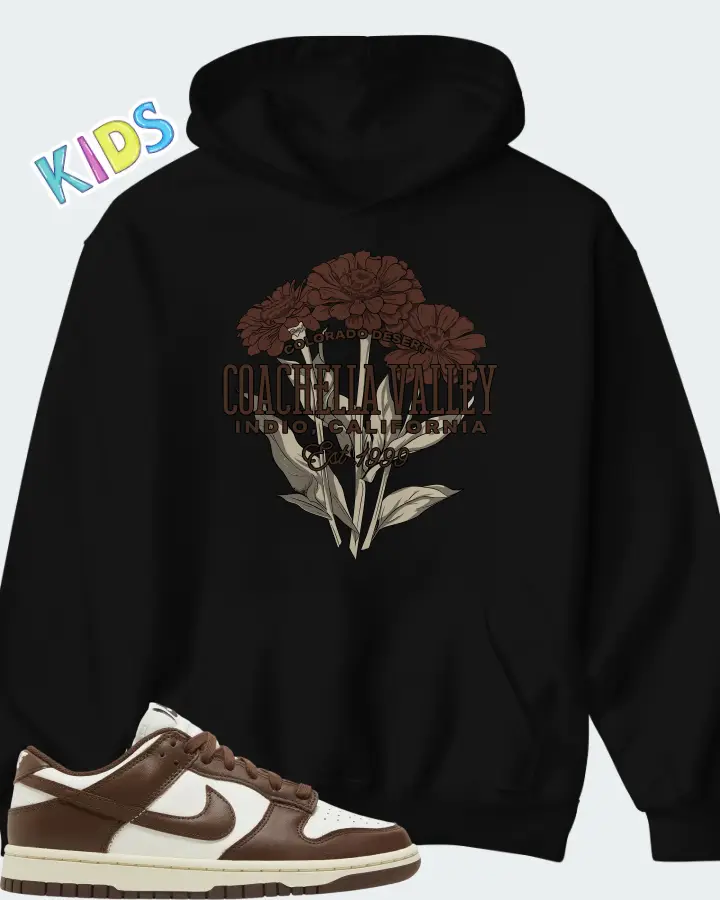 Dunk Low Cacao Wow Matching Kid's Hoodie