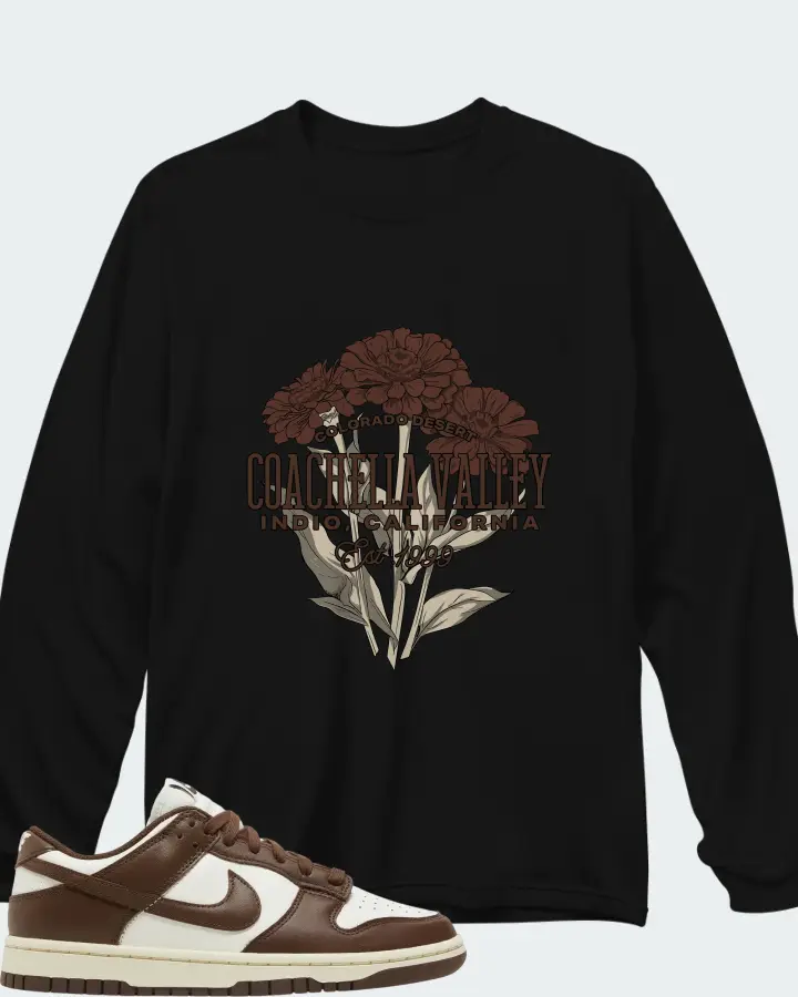 Dunk Low Cacao Wow Matching Long Sleeve T-Shirt