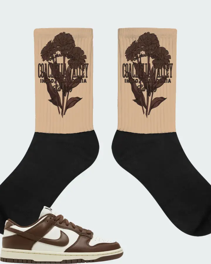 Dunk Low Cacao Wow Matching Socks