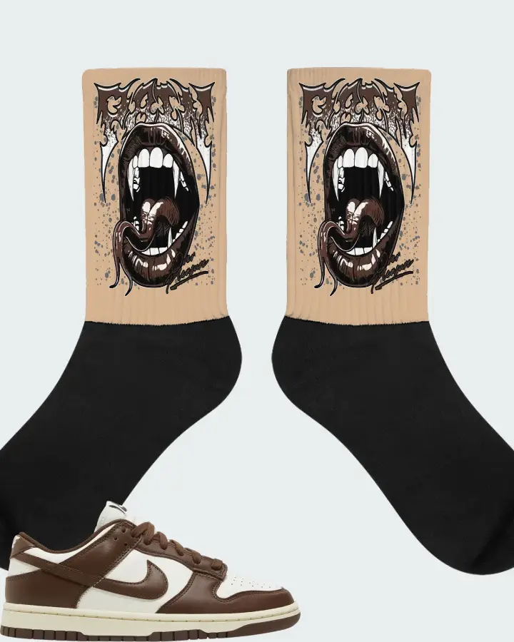 Dunk Low Cacao Wow Matching Socks