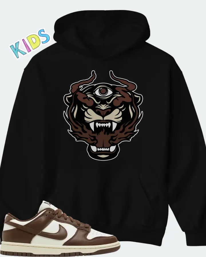 Dunk Low Cacao Wow Matching Kid's Hoodie