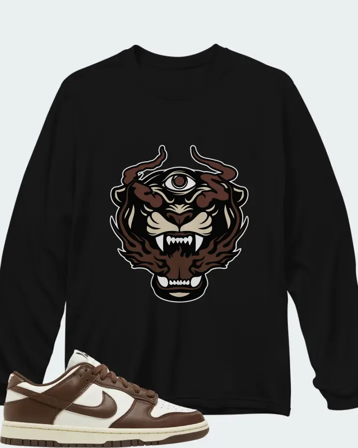 Dunk Low Cacao Wow Matching Long Sleeve T-Shirt