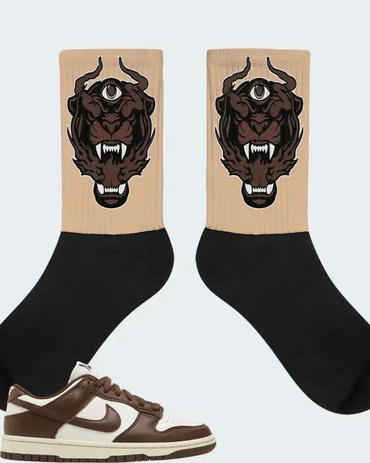 Dunk Low Cacao Wow Matching Socks