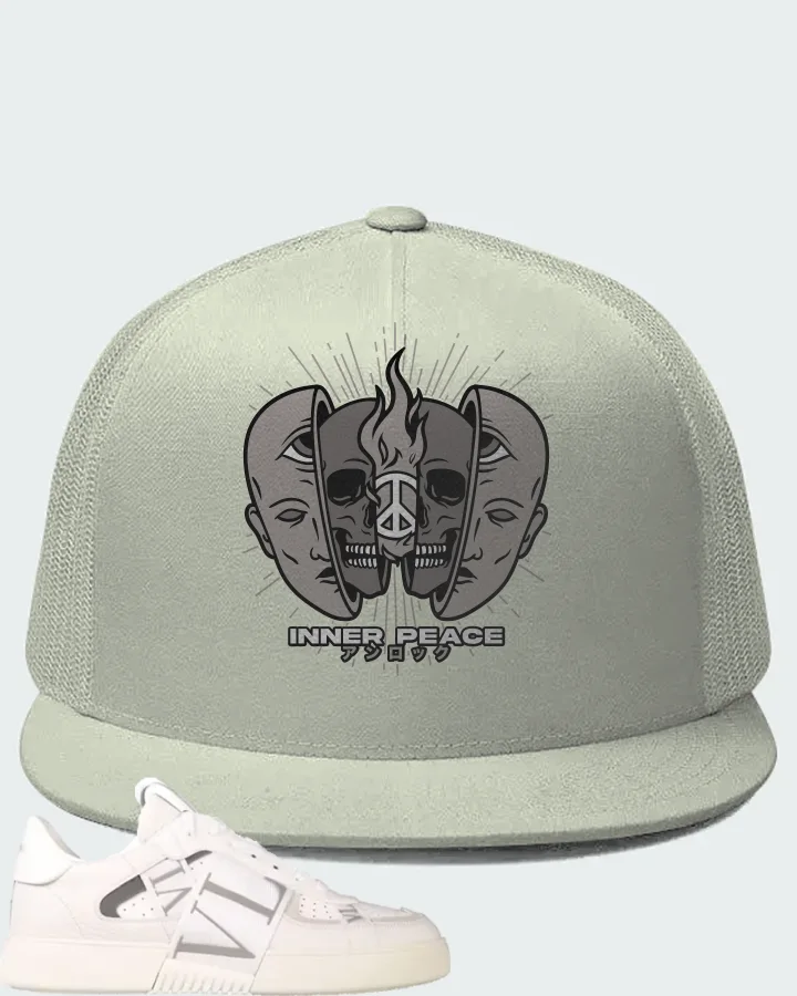 Valentino Garavani VL7N Sneaker Low Top White White Grey Matching Hat