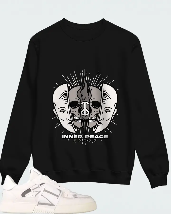 Valentino Garavani VL7N Sneaker Low Top White White Grey Matching Sweatshirt