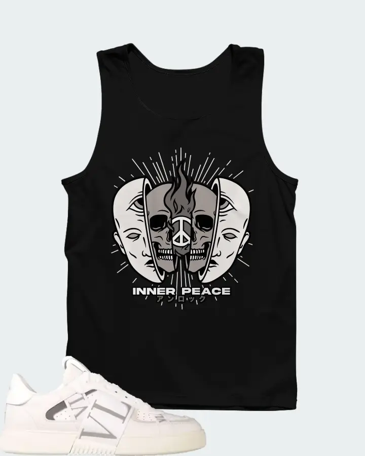 Valentino Garavani VL7N Sneaker Low Top White White Grey Matching Tank Top