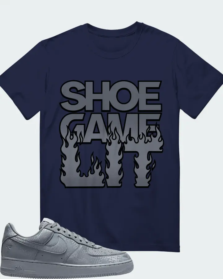 Kobe Bryant x Nike Air Force 1 Low Cool Grey Matching T-Shirt