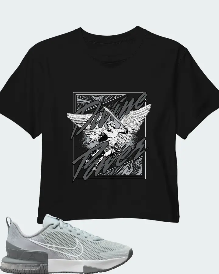 Nike Air Max Alpha Trainer 6 Cool Grey Matching Crop Top