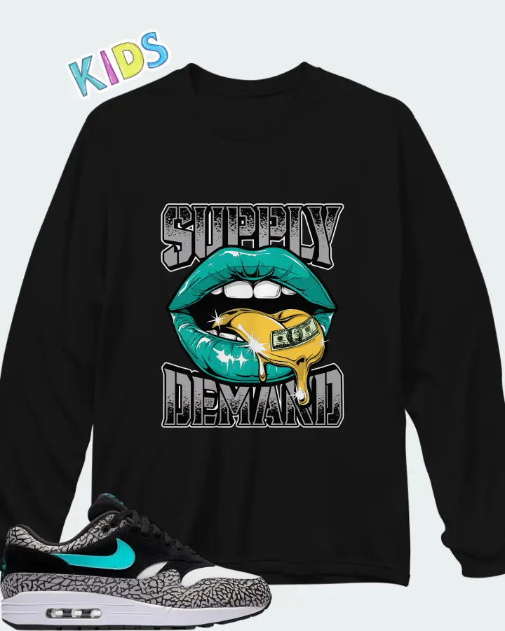 Atmos x Nike Air Max 1 Retro Elephant 2017 Matching Kid's Long Sleeve T-Shirt