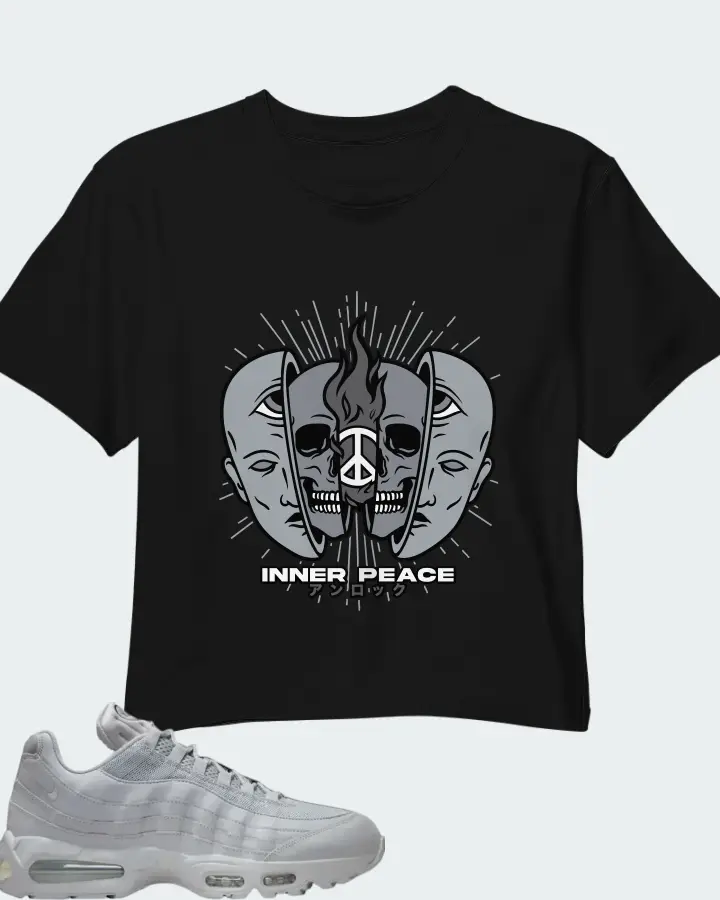 Nike Air Max 95 Wolf Grey Matching Crop Top