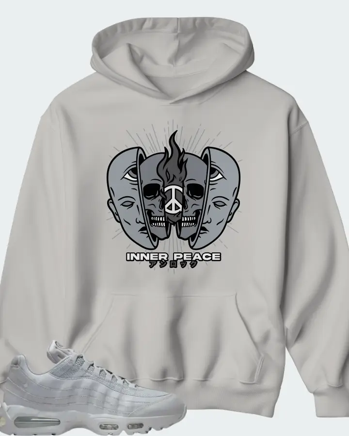 Nike Air Max 95 Wolf Grey Matching Hoodie
