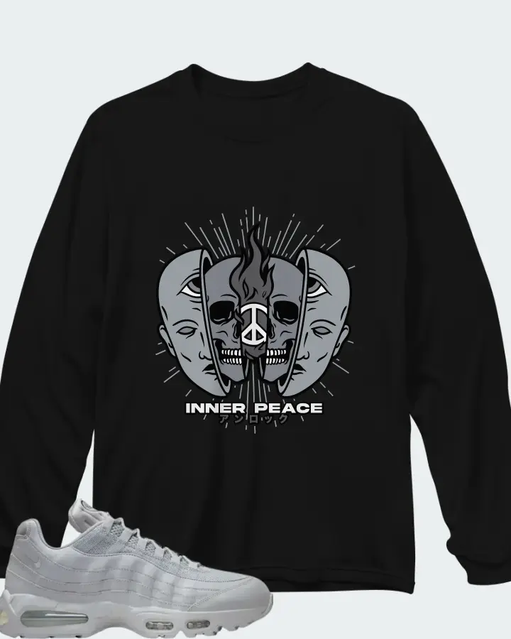 Nike Air Max 95 Wolf Grey Matching Long Sleeve T-Shirt