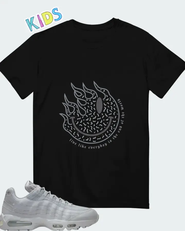 Nike Air Max 95 Wolf Grey Matching Kid's T-Shirt