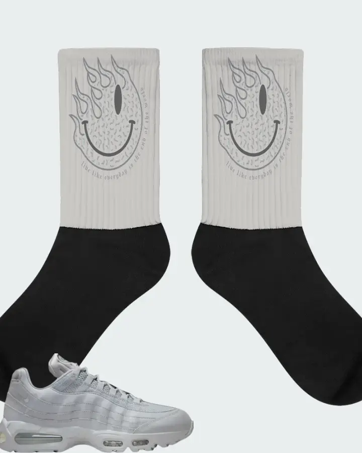 Nike Air Max 95 Wolf Grey Matching Socks