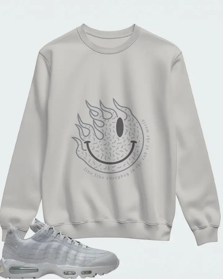 Nike Air Max 95 Wolf Grey Matching Sweatshirt
