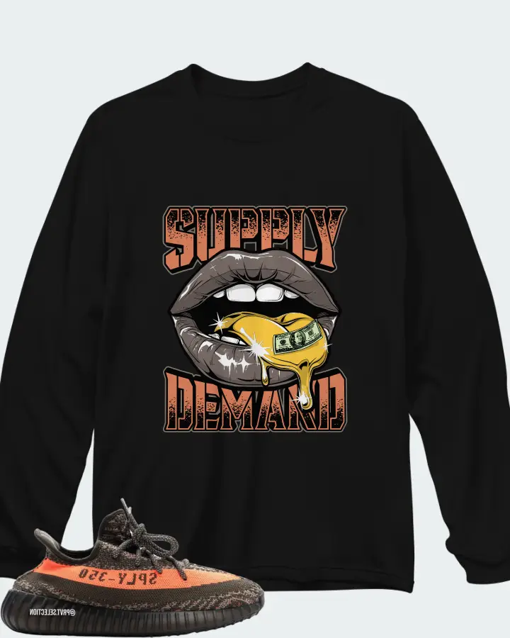 Adidas Yeezy Boost 350 V2 Carbon Beluga Matching Long Sleeve T-Shirt