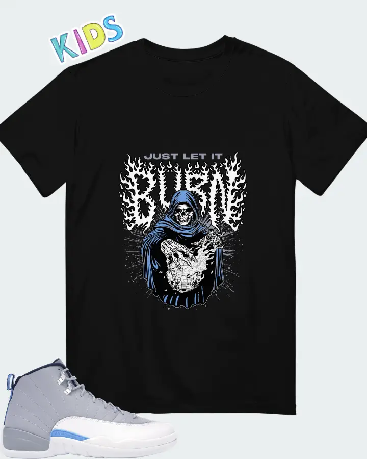 Air Jordan 12 Retro University Blue Matching Kid's T-Shirt