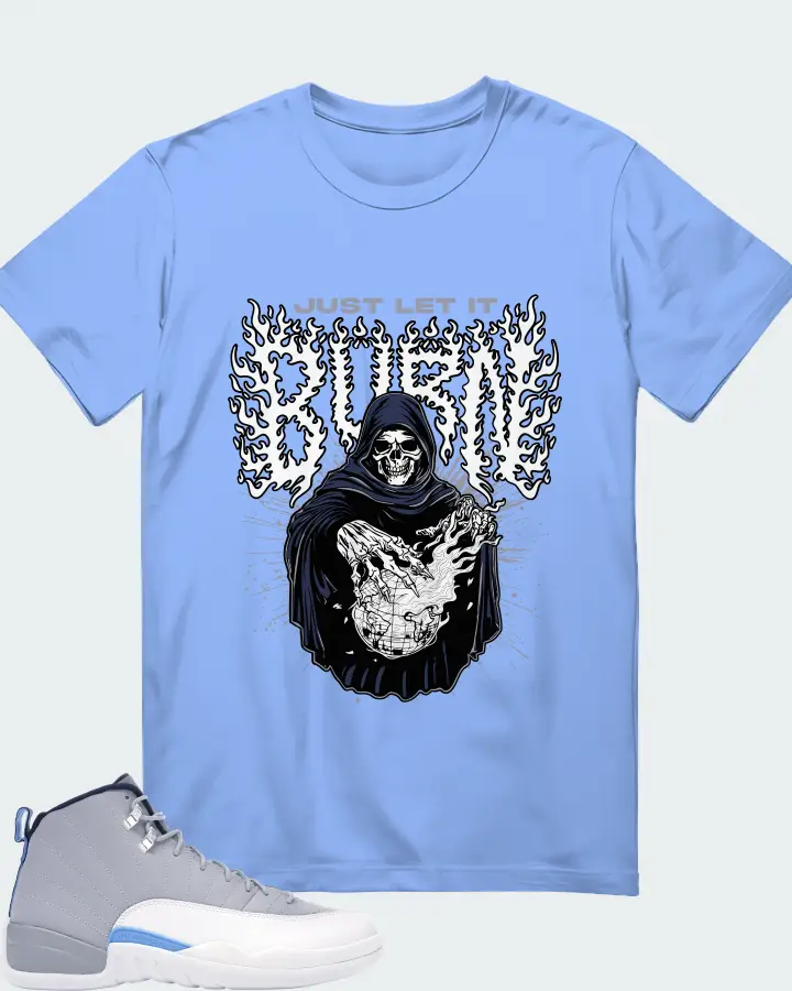Air Jordan 12 Retro University Blue Matching T-Shirt