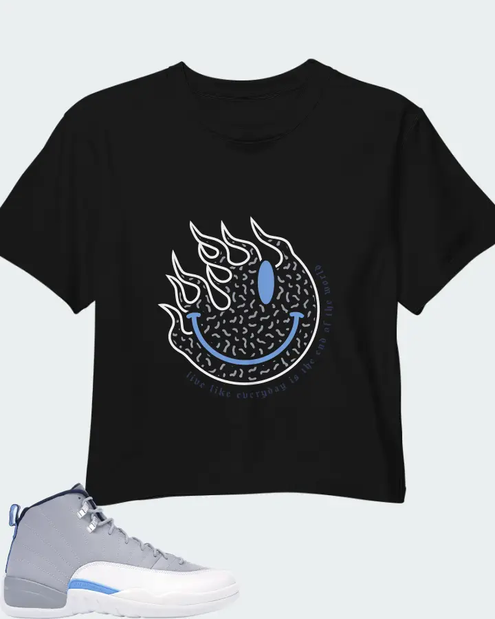 Air Jordan 12 Retro University Blue Matching Crop Top