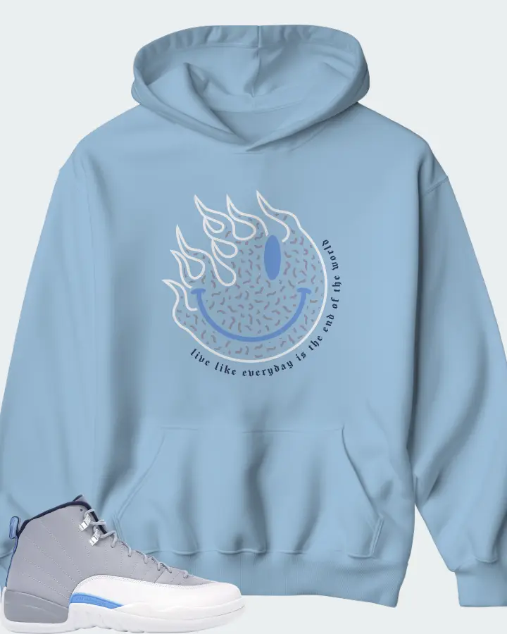 Air Jordan 12 Retro University Blue Matching Hoodie