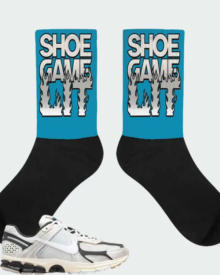 Nike Vomero 5 Sneaker Matching Aqua Socks - Shoe Game Lit Refreshed