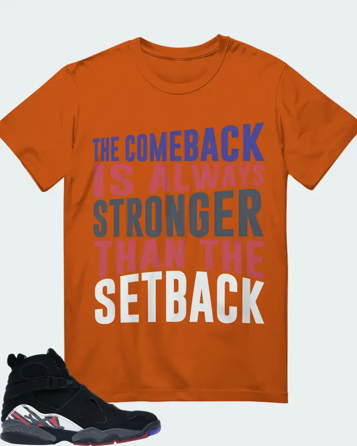 Jordan 8 Retro Sneaker Matching Autumn T-Shirt - The Comeback