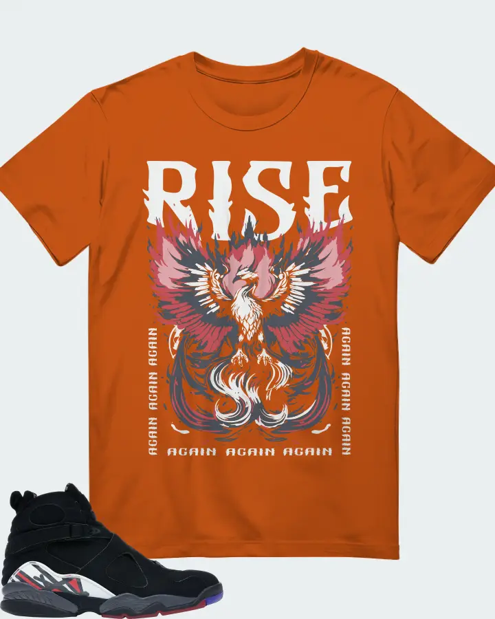 Jordan 8 Retro Sneaker Matching Autumn T-Shirt - RISE