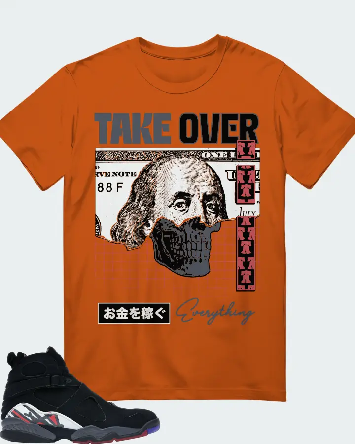 Jordan 8 Retro Sneaker Matching Autumn T-Shirt - Take Over