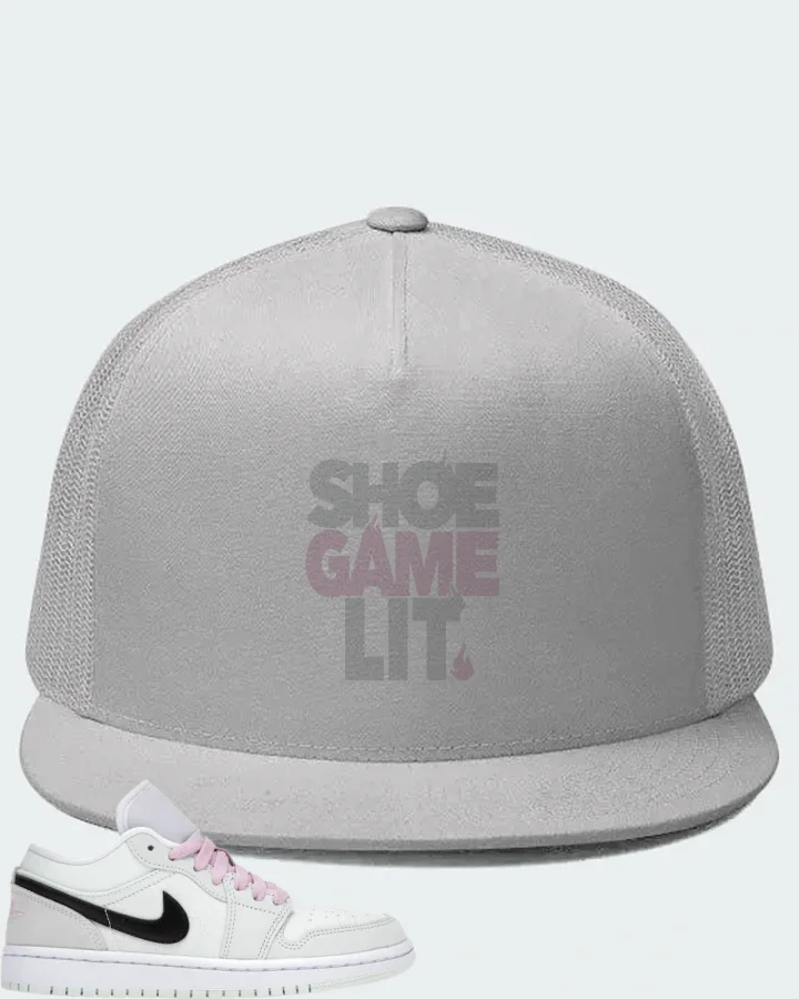 Jordan 1 Low SE Sneaker Matching White Hat - Shoe Game Lit Classic