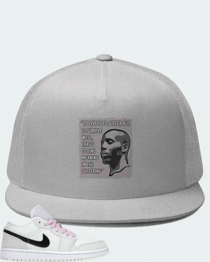 Jordan 1 Low SE Sneaker Matching White Hat - DMX Suffer Quote