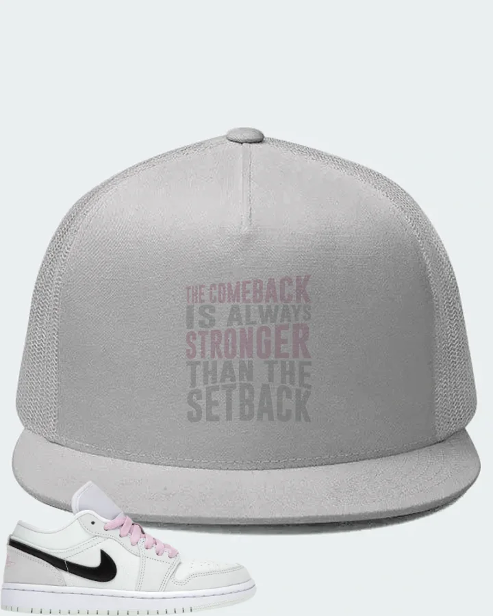 Jordan 1 Low SE Sneaker Matching White Hat - The Comeback