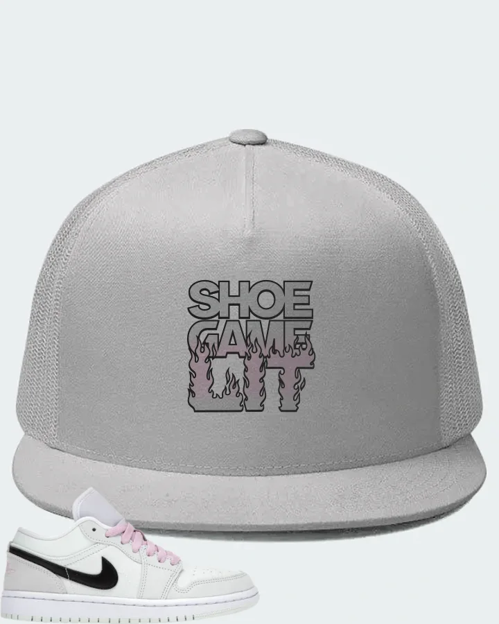 Jordan 1 Low SE Sneaker Matching White Hat - Shoe Game Lit Refreshed