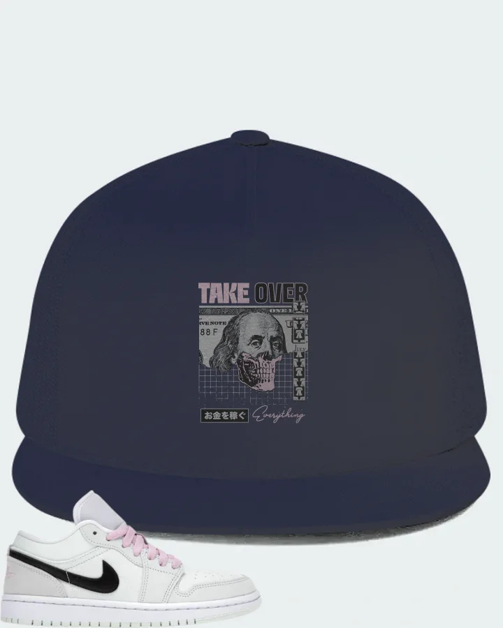 Jordan 1 Low SE Sneaker Matching Navy Hat - Take Over
