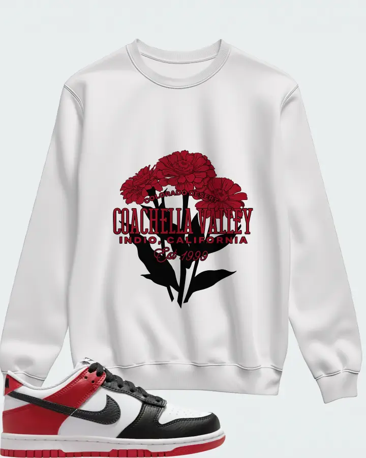 Nike Dunk Low Black Toe Matching Sweatshirt