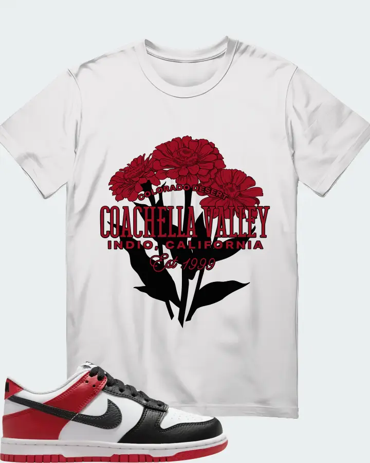 Nike Dunk Low Black Toe Matching T-Shirt