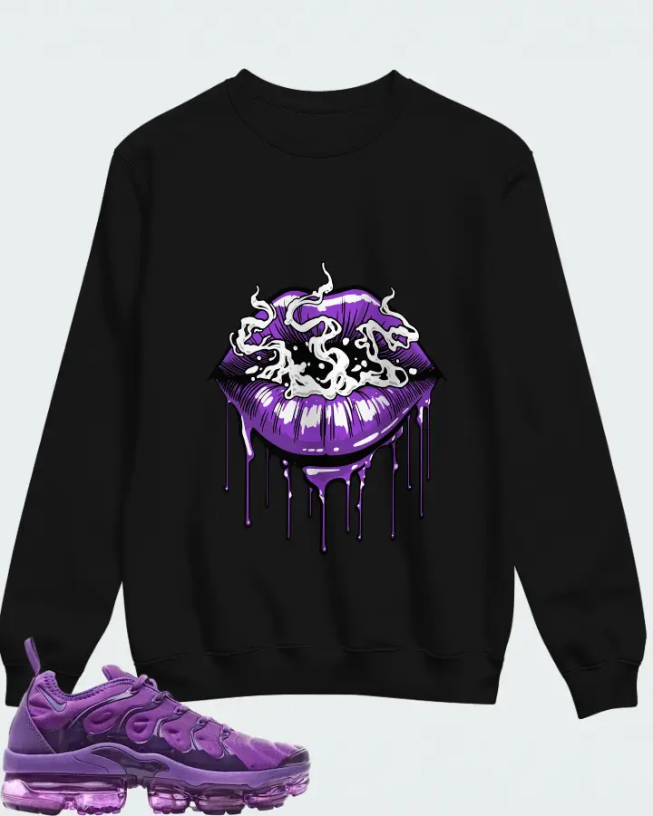 Nike Air Vapormax Plus Purple  Matching Sweatshirt