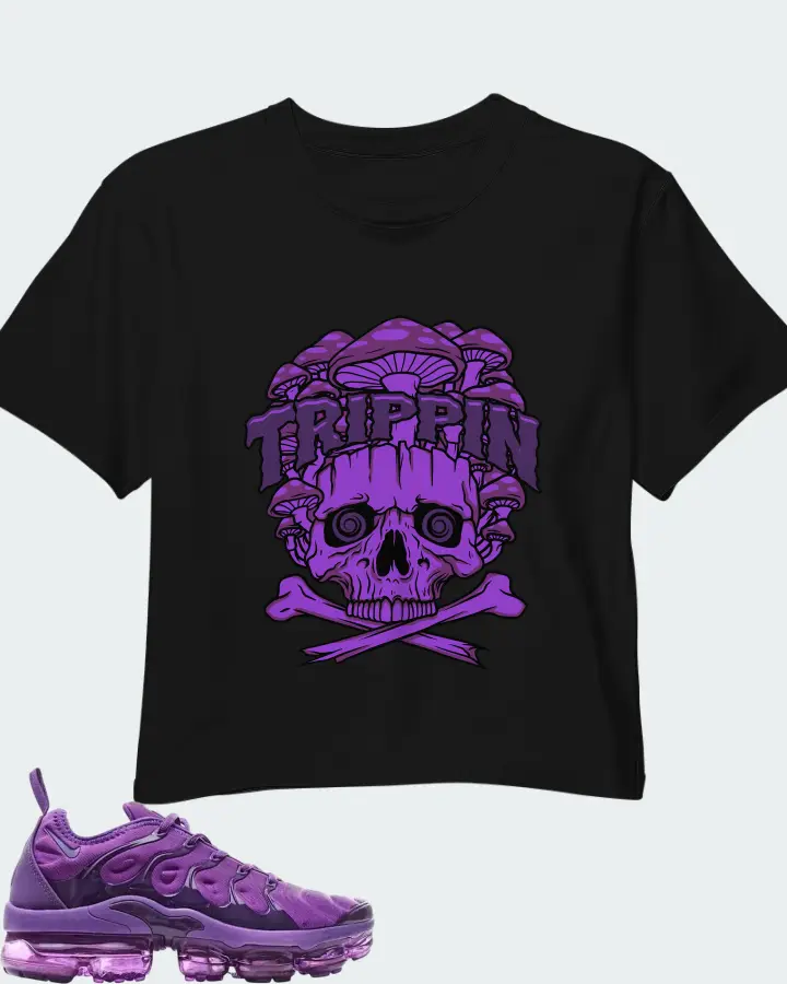 Nike Air Vapormax Plus Purple Matching Crop Top