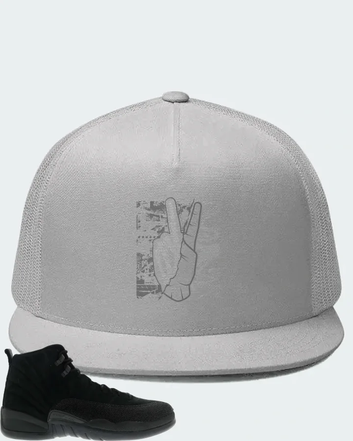 Jordan 12 Retro Sneaker Matching White Hat - Peace of mind