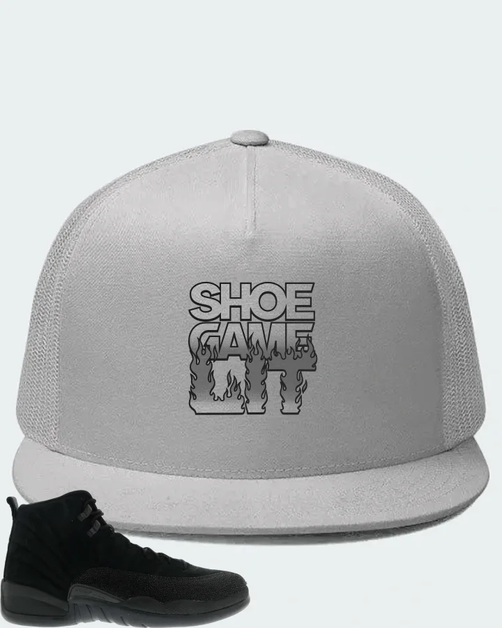 Jordan 12 Retro Sneaker Matching White Hat - Shoe Game Lit Refreshed