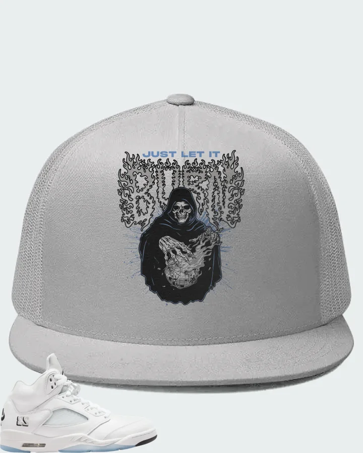 Air Jordan 5 Retro White Metallic 2026 Matching Hat