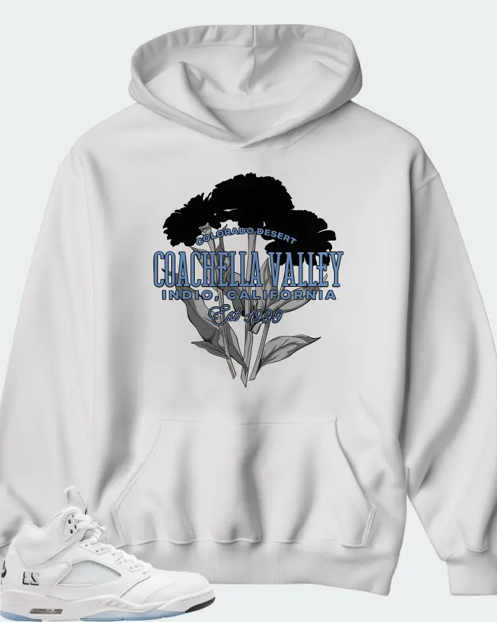 Air Jordan 5 Retro White Metallic 2026 Matching Hoodie