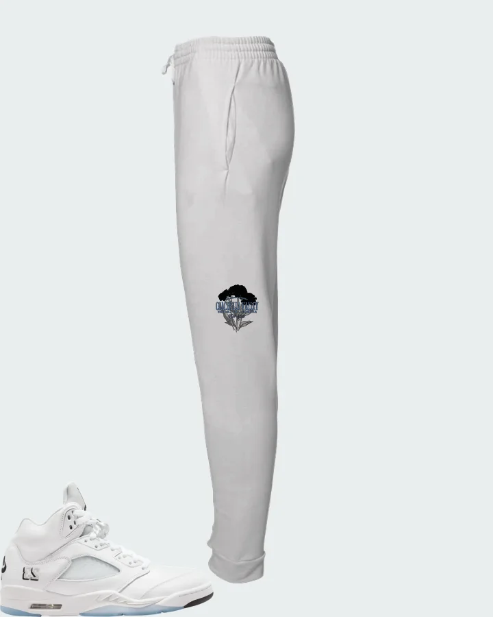 Air Jordan 5 Retro White Metallic 2026 Matching Joggers