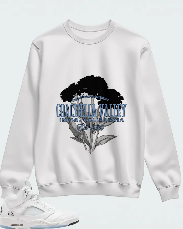 Air Jordan 5 Retro White Metallic 2026 Matching Sweatshirt
