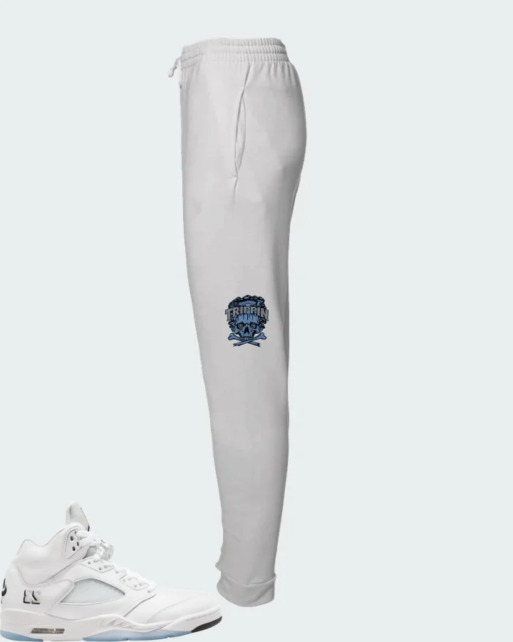 Air Jordan 5 Retro White Metallic 2026 Matching Joggers
