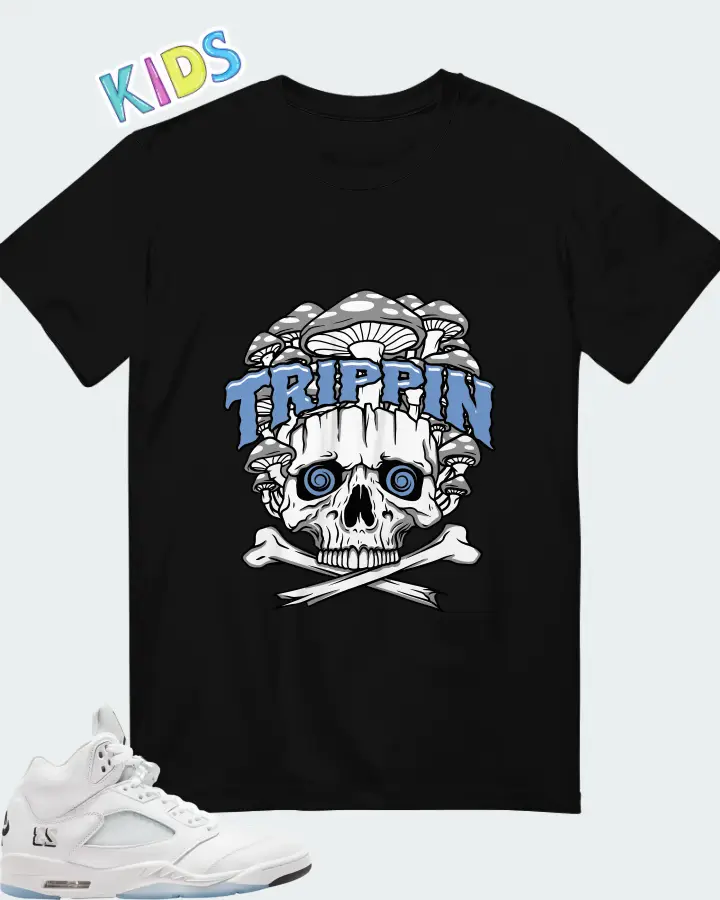 Air Jordan 5 Retro White Metallic 2026 Matching Kid's T-Shirt