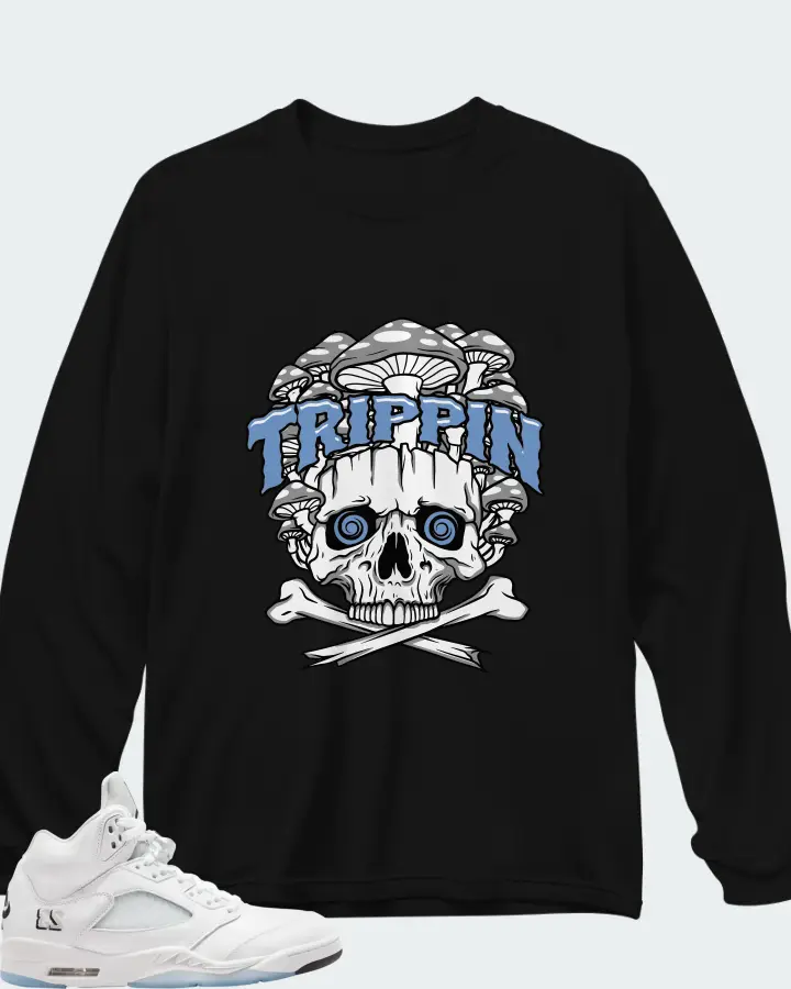Air Jordan 5 Retro White Metallic 2026 Matching Long Sleeve T-Shirt