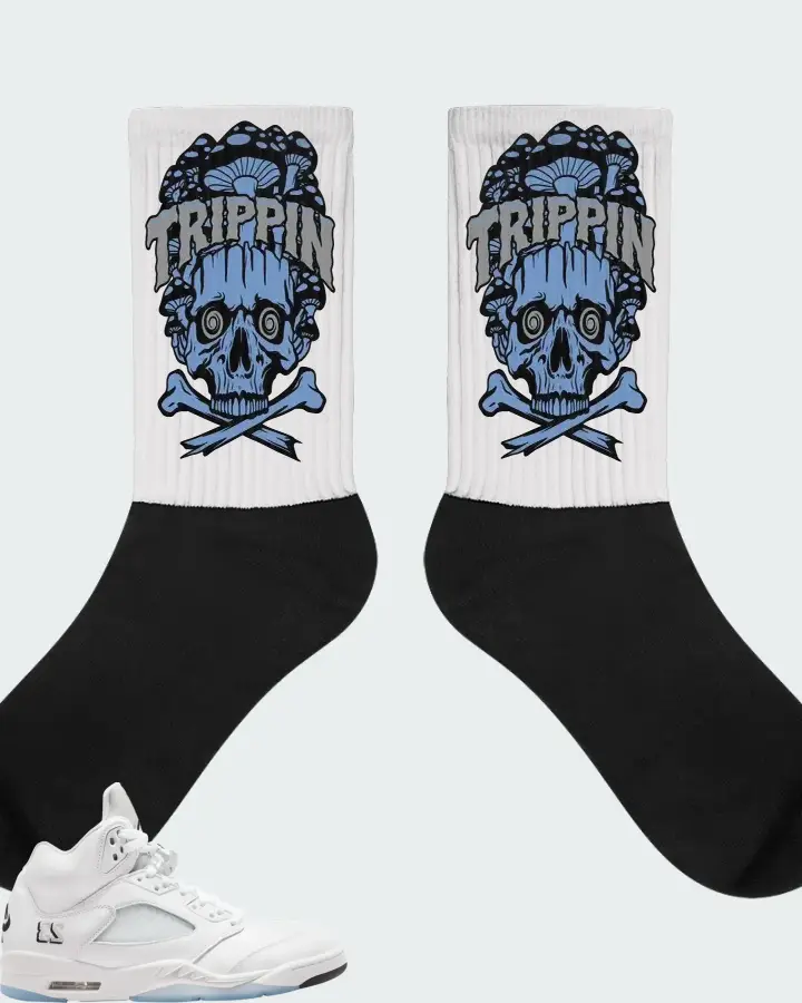 Air Jordan 5 Retro White Metallic 2026 Matching Socks