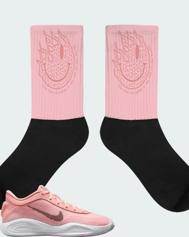 Nike GT Hustle Academy Pink Tint Matching Socks