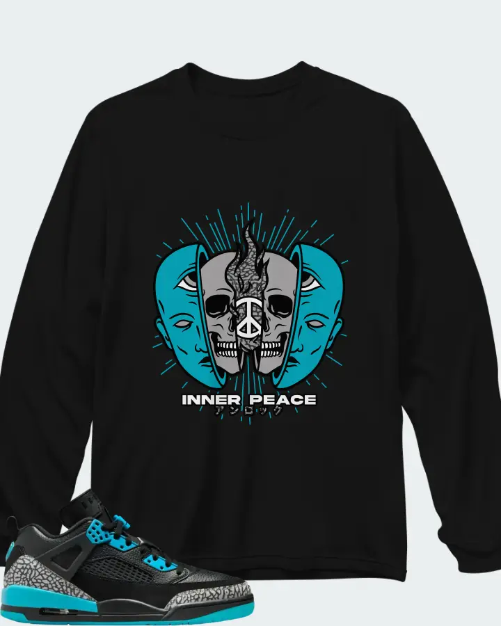 Air Jordan Spizike Low Gamma Blue Matching Long Sleeve T-Shirt